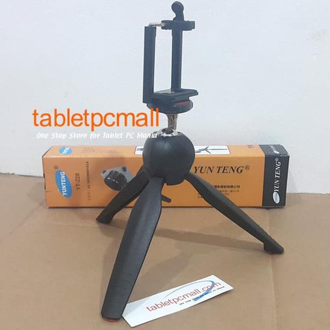 Mini Tripod YUNTENG YT-228 ORIGINAL + Holder U
