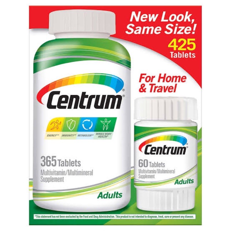 VITAMIN CENTRUM ADULTS MULTIVITAMIN UNDER 50 isi 425 tablet (365+60)