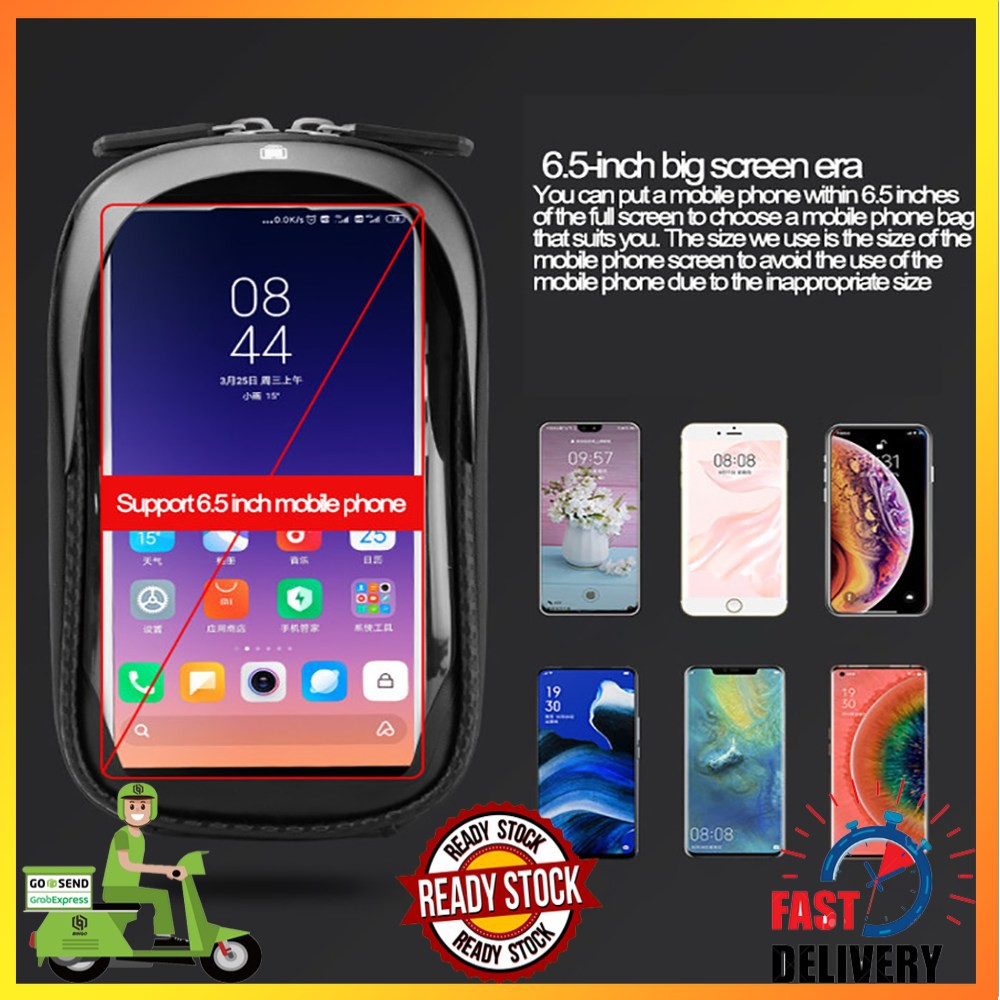 Tas Sepeda Smartphone 6.5 inc Frame Depan Merk WHEELUP Original