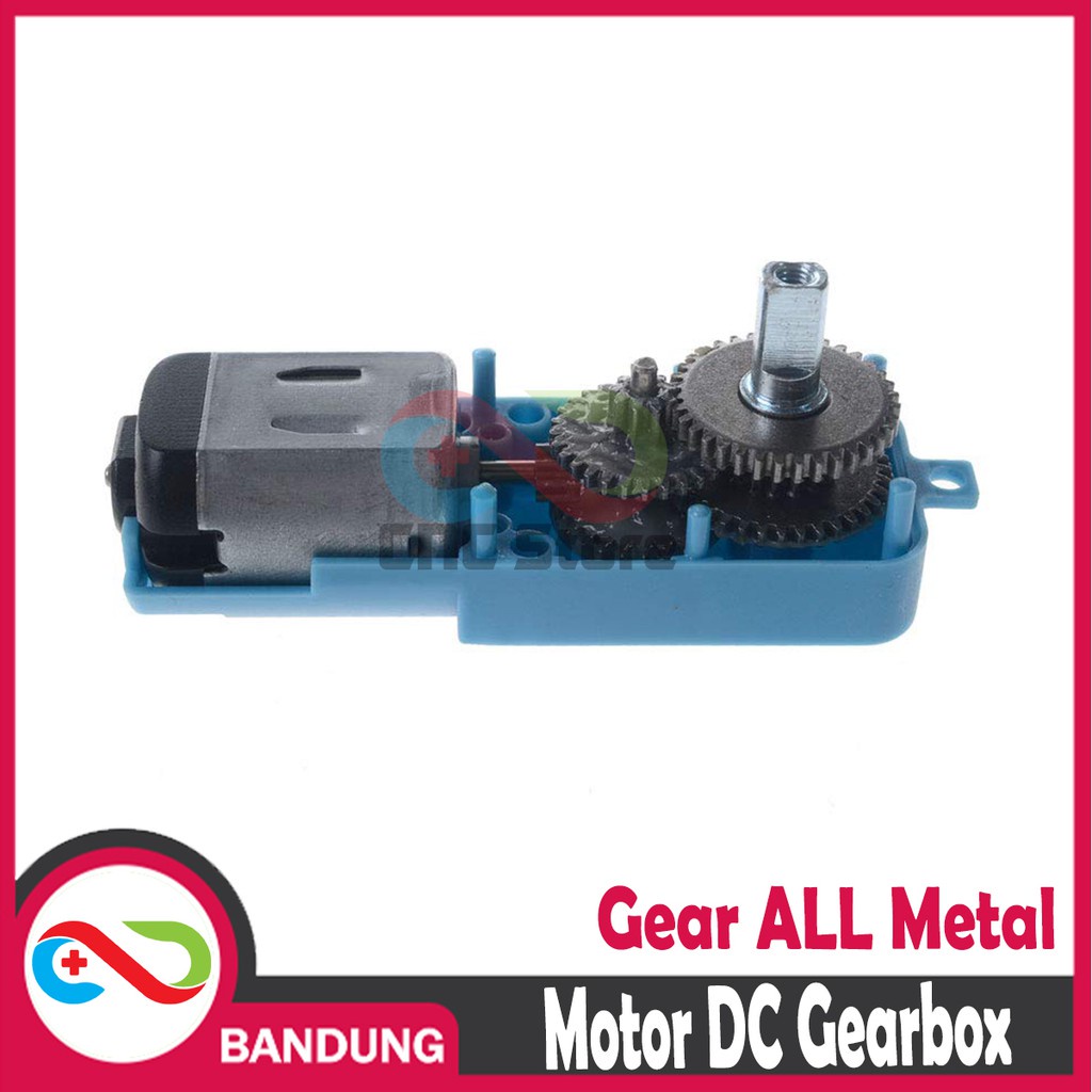 MOTOR DC GEARBOX METAL GEAR TT MOTOR SINGLE SHAFT ALL METAL