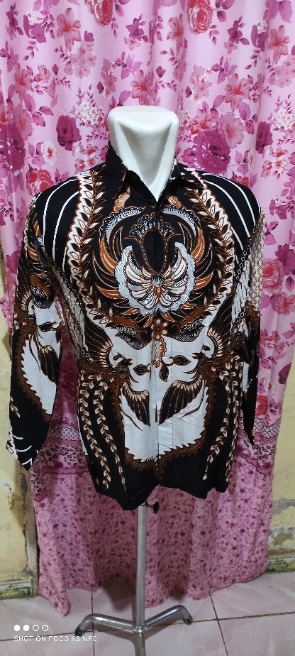Kemeja Batik Murah | Kemeja Batik Pria Lengan Panjang Size M L Xl Xxl  Bswart Batik Hrb026 Kenongo