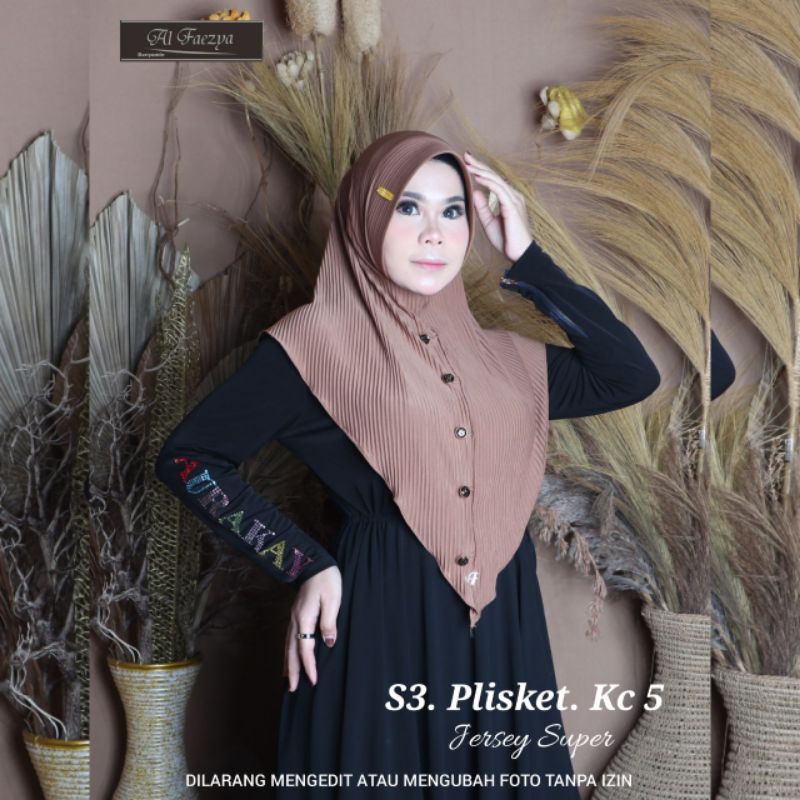 Jilbab Plisket Kc 5 pri Af