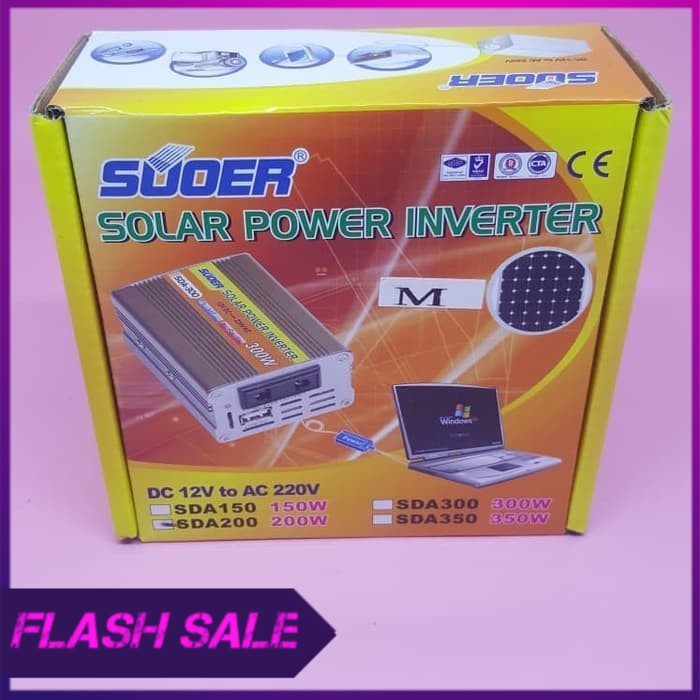 Solar power inverter SDA200 SUOER   power inverter mobil