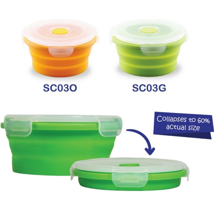 Babysafe Silicone Container Orange 350 ML SC03O