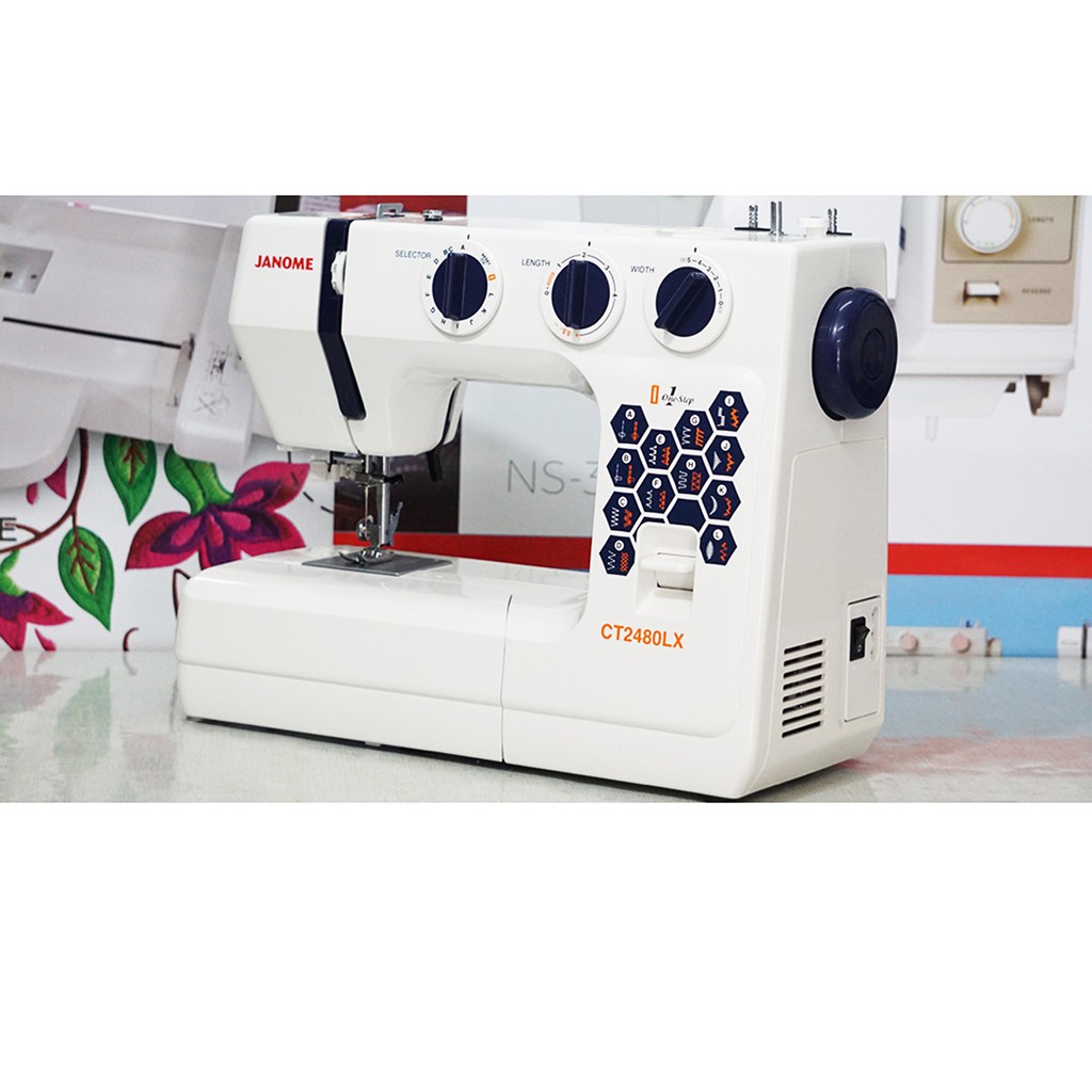 Janome Ct2480lx Mesin Jahit Kwalitas Heavy Duty - Biru dongker Putih