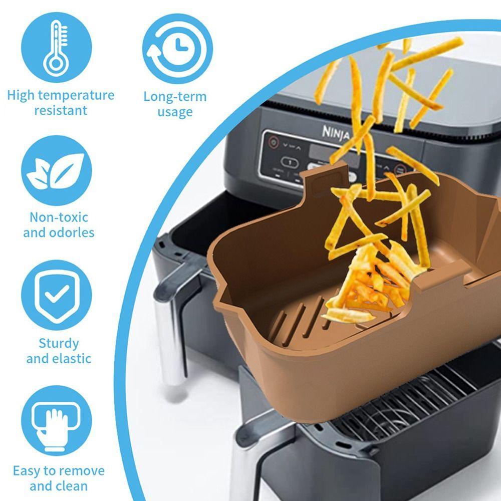 R-FLOWER Air Fryer Silicone Pot Grill Pot Tray Reusable AirFryer Aksesoris Baking Basket