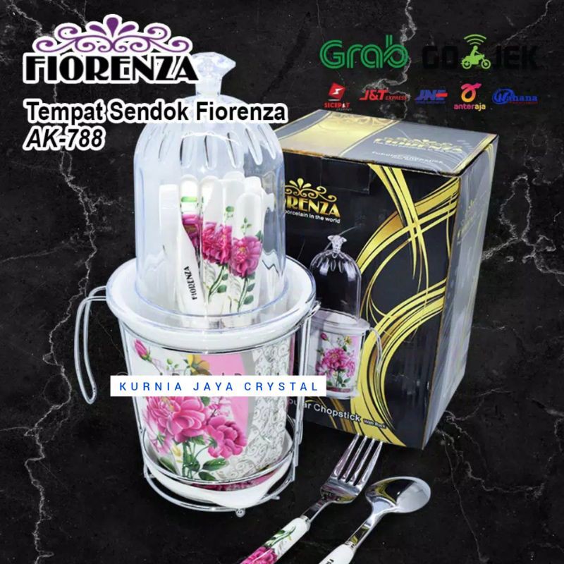 Tempat Sendok Keramik Model Garden/ Tempat Sendok Keramik Import