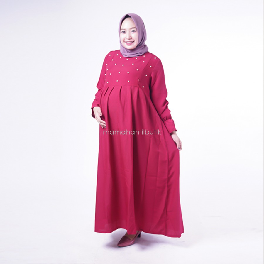 Maxi Dress Gamis Ibu Hamil Lucu Unik By Momoty Kado Hamil Istri