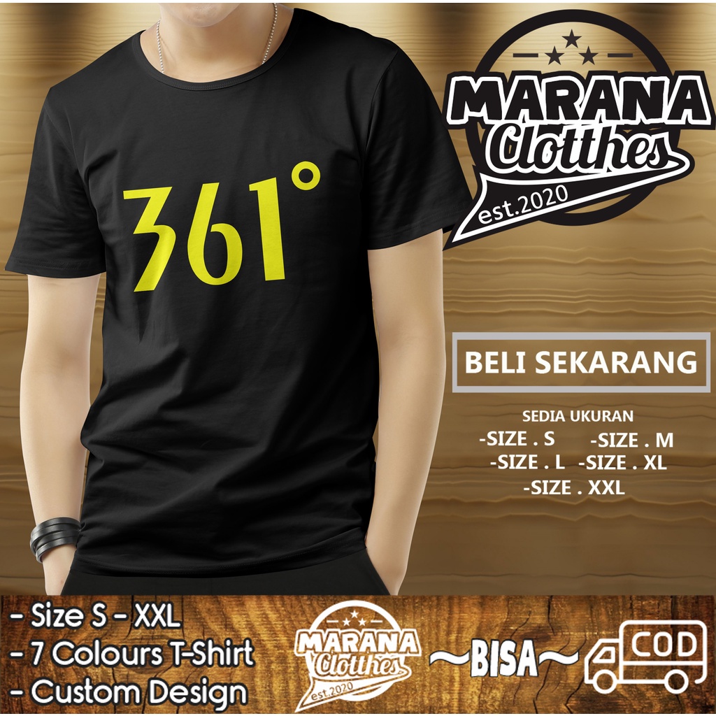 KAOS BAJU 361 DEGREE KAOS SPORT