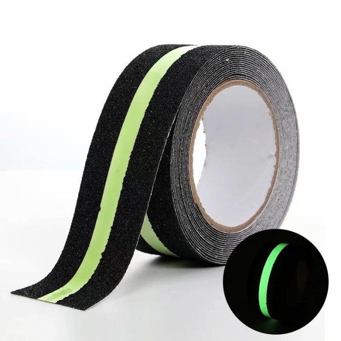 

(BISA COD) Lakban Lantai Anti Slip Tangga Glow Tape Stiker Fosfor 5cm x 5 meter