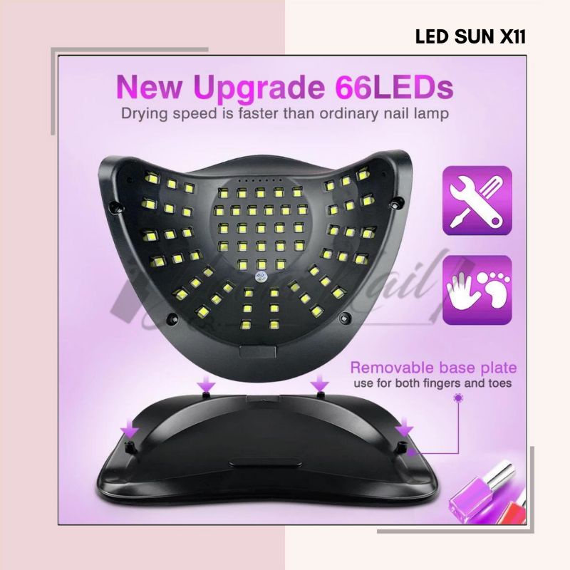 LED SUN X11 MAX 280W uv led nail dryer pengering kutek gel led lamp
