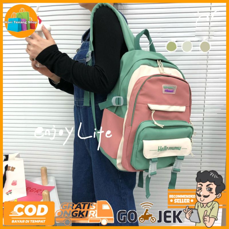 Tas Ransel Sekolah Anak Perempuan Backpack Anak Tas Anak Sekolah SD SMP SMA HT.001