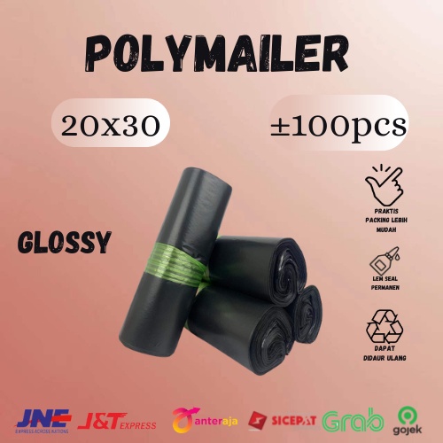 

PLASTIK POLYMAILER HITAM 20X30 100 Pcs AMPLOP PLASTIK PACKING OLSHOP