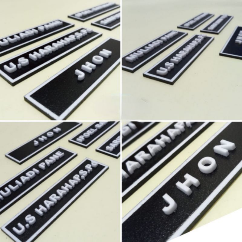 

NAME TAG /PAPAN NAMA TIMBUL EXCLUSIVE HIGH QUALITY