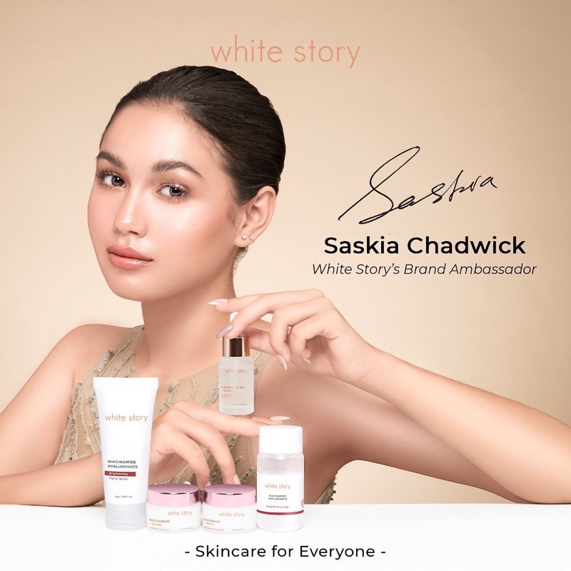 WHITE STORY Paket Wajah Indonesia / Brightening Acne Hydrating Advanced Soothing Exfoliating Peeling / Facial Wash Toner Essence Serum Day Night Underarm Eye Cream Gel Clay Mask Masker Cleanser Cleansing Moisturizer Body Scrub Soap Face Care Oil / Lengkap