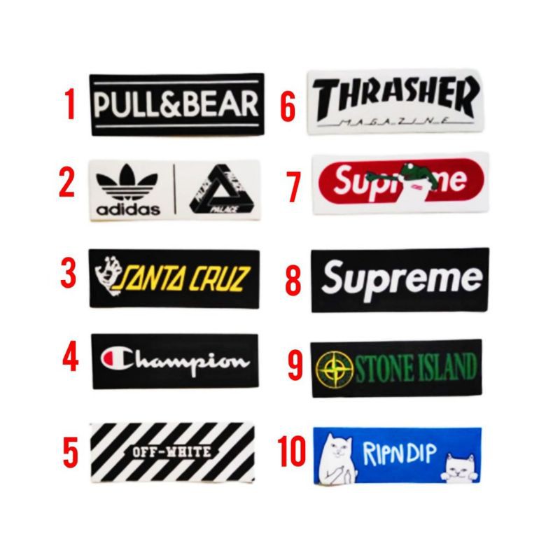MRH ARL - Sticker Helm Distro Supreme Sebaguna Anti Air WATERPROOF Graftac (BEBAS PILIH MOTIF)