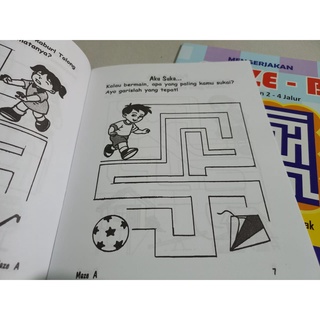 Jual Buku TK Mengerjakan Maze - B Mencari Jejak Menggunakan 2 - 4 Jalur ...