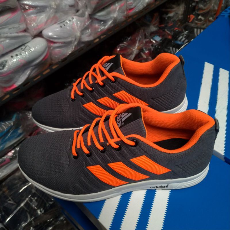 Sepatu Sneakers Adidas NBA Orange Abu Spesial Edition