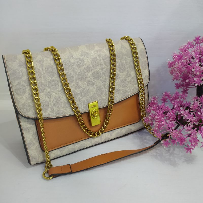 Tas Wanita Coach Selempang Sling Bag Wanita Cewek Perempuan Import Fashion Brande Premium 8019#