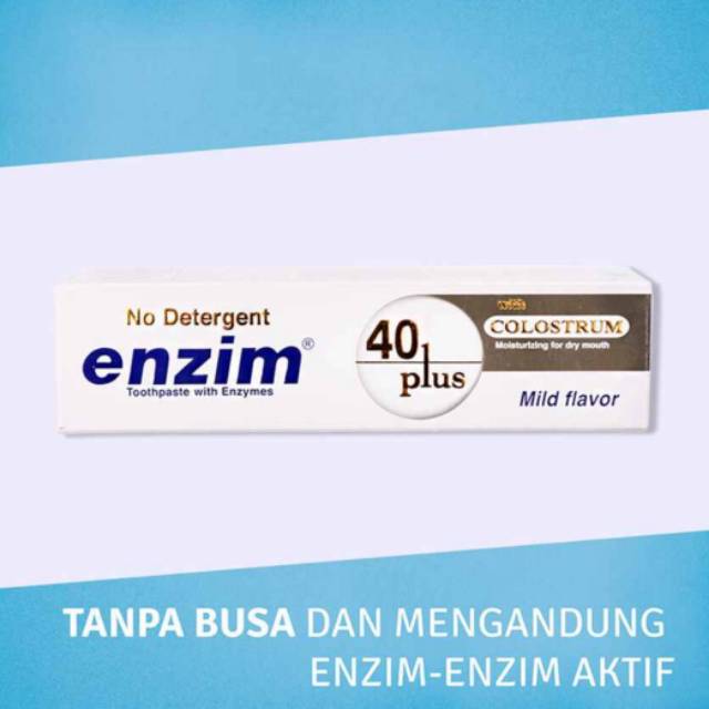 Pasta Gigi Enzim 40 Plus With Colostrum Mild Flavor 124 gr