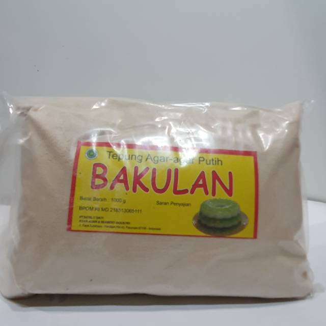 

Agar Agar Bubuk Murni Bakulan 500gr repack - untuk Pudding