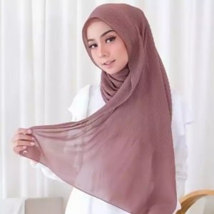 Pashmina Plisket 180x75 Plisket Lidi Pleated Shawl Diamond Premium