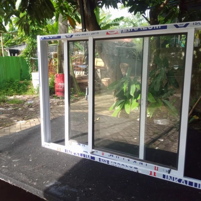 Ochie | Kusen Jendela Aluminium Sliding Lxt 120 X 100 1 Set Lengkap