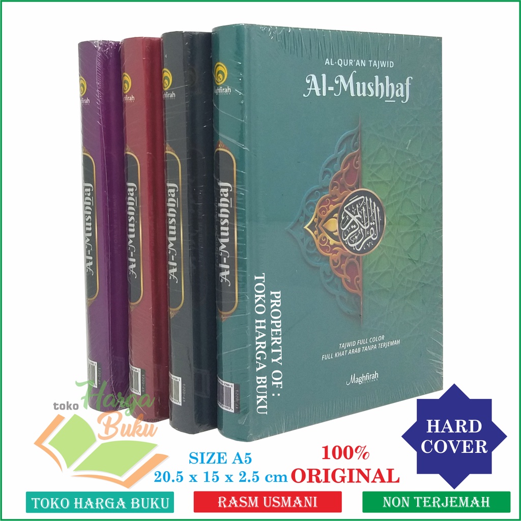 Foto Al-Quran Tajwid Full Color Al Mushhaf A5 HC Full Khat Arab Tanpa Terjemah Penerbit Maghfirah Pustaka