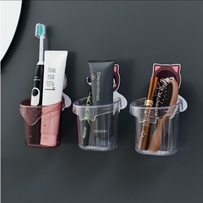 Tempat Sikat Gigi Anak Karakter Toothbrush Holder Dinding Model Tempel