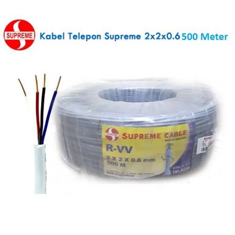 Kabel telepon ITC Supreme 2x2x0,6 500mtr