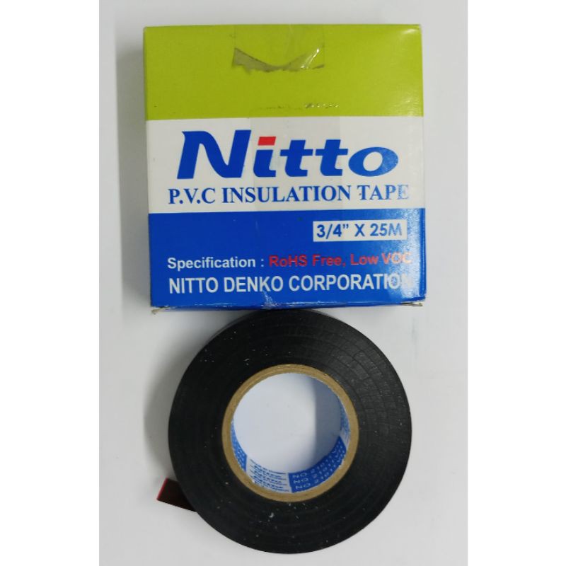 Isolasi Nitto PVC 3/4inci / Isolasi Listrik Nitto 3/4 inch 25 meter