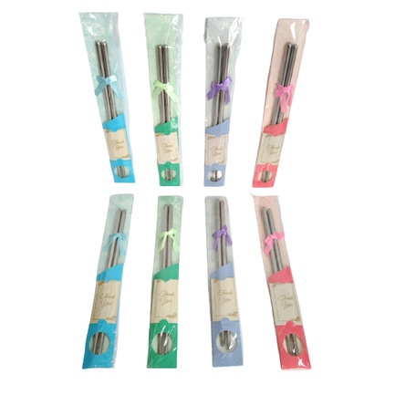 SOUVENIR SUMPIT STAINLESS PITA WARNA WARNI | AWET TAHAN KARAT [SWEETSPACE]