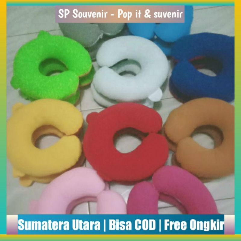 Bantal Leher Warna Polos