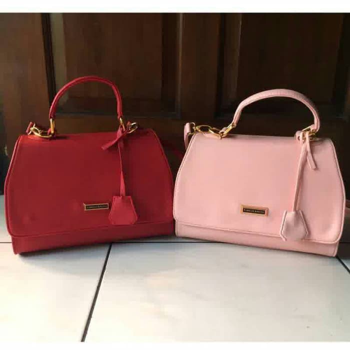 YUK BELI CHARLES KEITH BOXY TAS WANITA IMPORT - MERAH FREE ONGKIR..