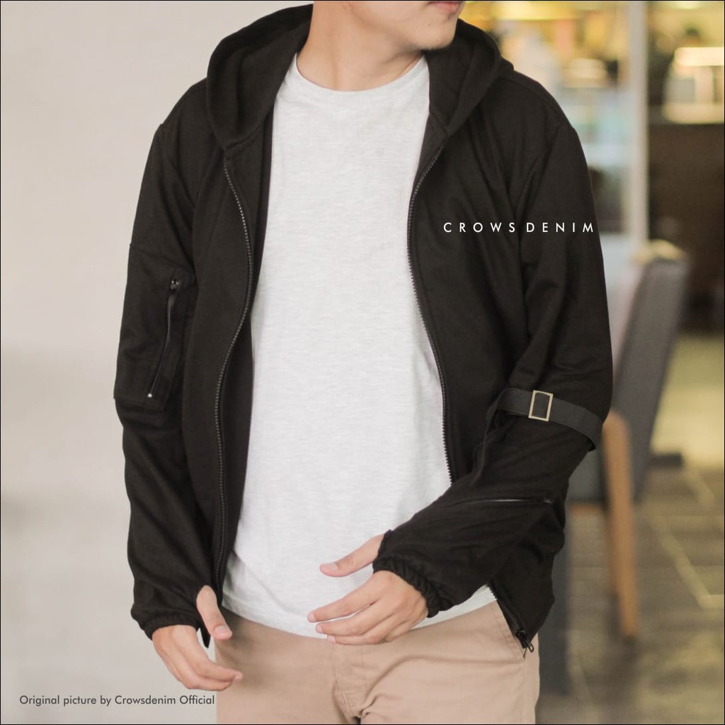 JAKET PRIA, JAKET CASUAL GAUL, JAKET KOREAN STYLE, JAKET ORI CROWS DENIM MURAH, SK121