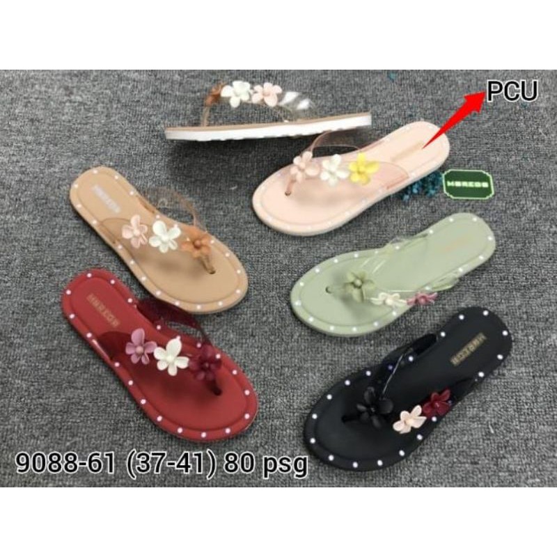 Morego Sandal wanita Dewasa aplikasi bunga 3