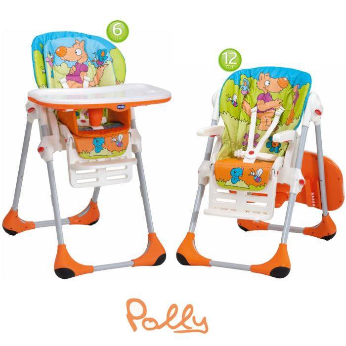 High Chair Chicco Polly Wood Friends// 2in1 high chair