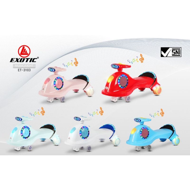 Exotic Magic Swing Car ET 3103 / Mainan Mobilan Anak Exotic ET 3103