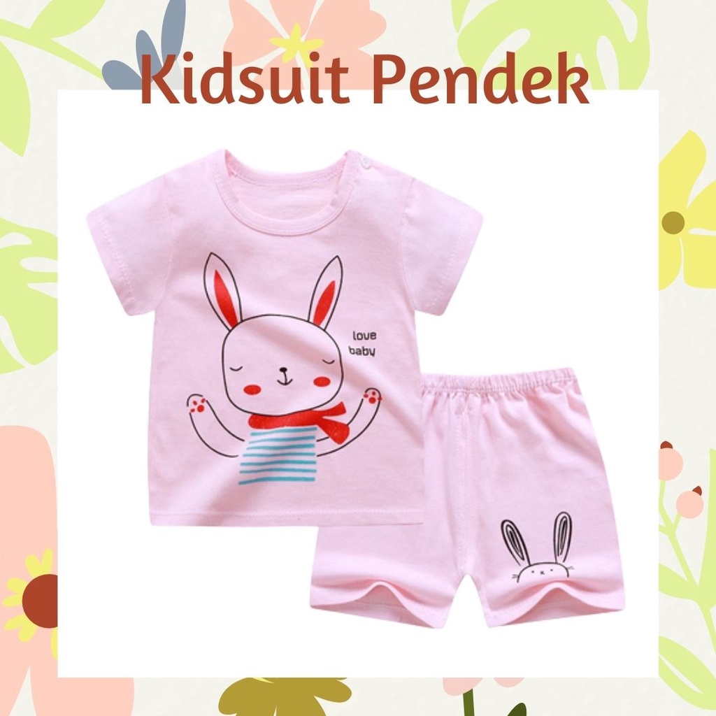 pz KIDS SUIT PENDEK Setelan Anak Bahan Kaos Lengan + Celana Berkualitas Import ebv cewek new1 PART2