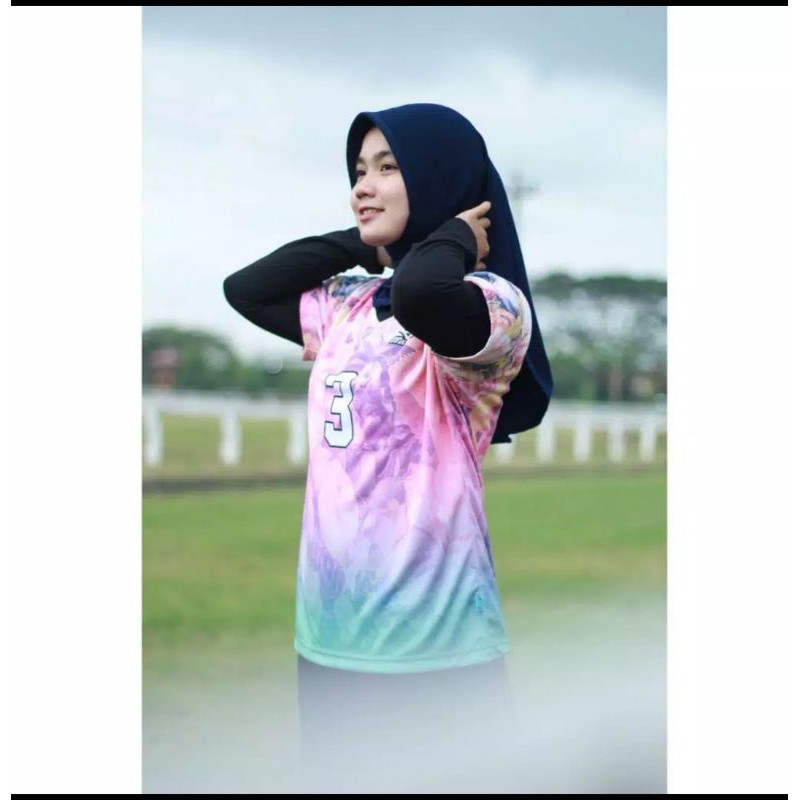 (TERMURAH)1 KG 14 PCS /HIJAB SPORTY PET KECIL ANTEM BERGO POLOS OLAHRAGA