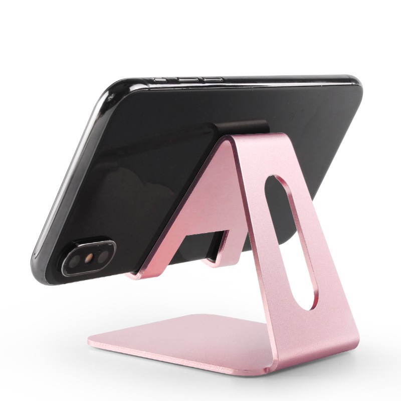 Desktop Phone Stand Aluminium Alloy Stand Tablet Phone Stand Portable Desktop Universal Kompatibel Dengan iPhone Dan Ponsel Android