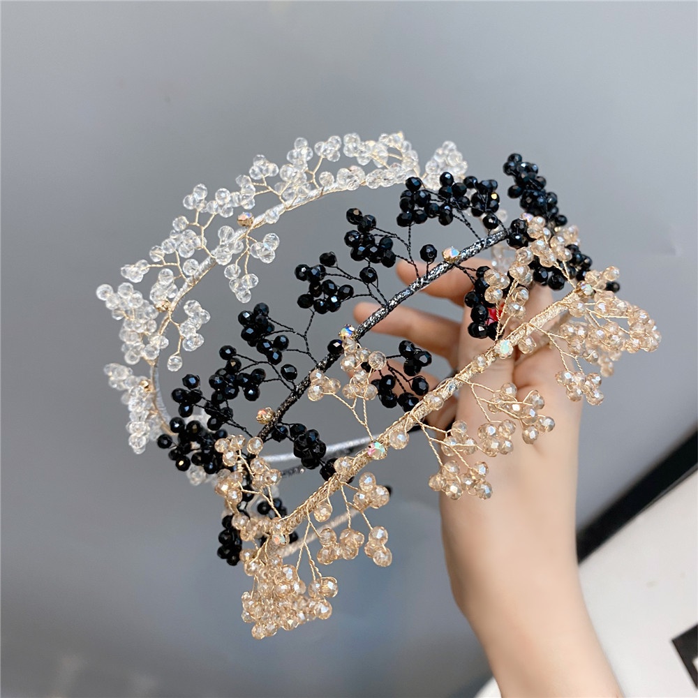 Crystal Beads Headband Women Girls Headdress Hairband