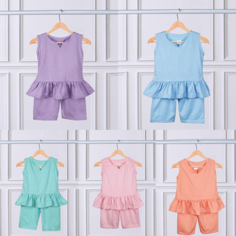 Owlet - setelan singlet anak perempuan/ set anak perempuan / setelan anak polos