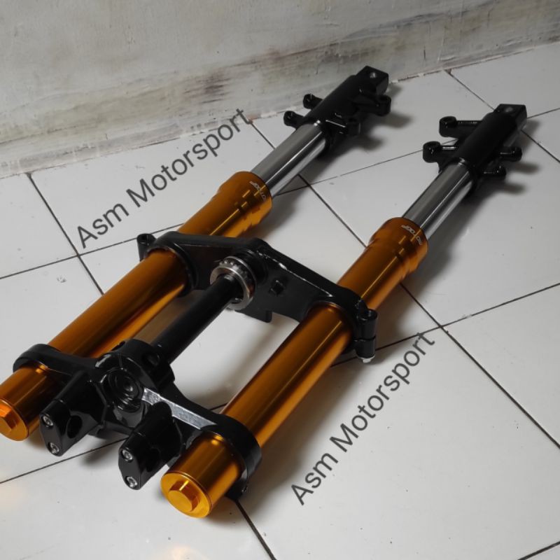 SHOCK DEPAN UPSIDEDOWN MOTOR GP VIXION NEW VIXION OLD BYSON SCORPIO RX KING ORIGINAL MOTO GP CNC