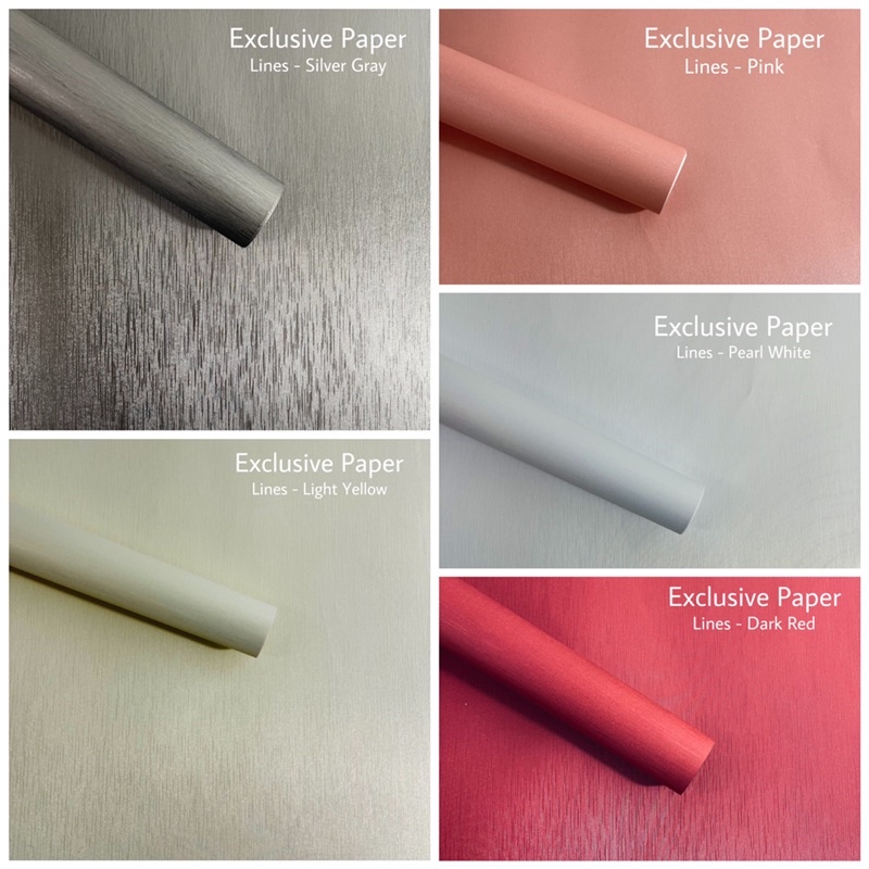 ( 2 Lembar ) EXCLUSIVE PAPER 80 GR LINES EMBOSSED - KERTAS KADO EKSLUSIF EMBOS PEARL