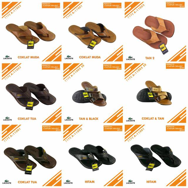 Sandal pria (lacoste)