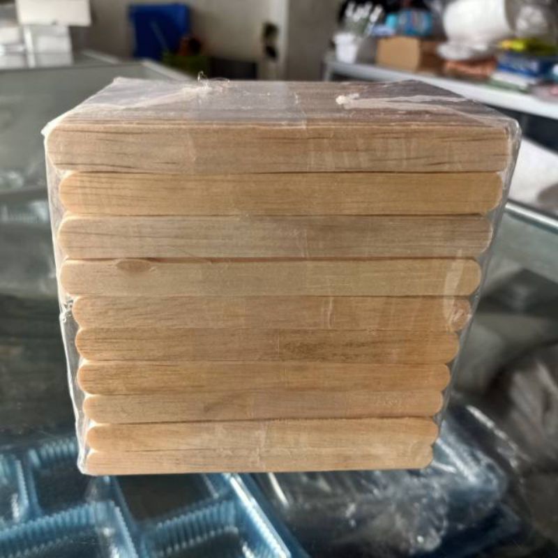 Stik es krim kayu ringan tipis 500pcs untuk ketrampilan pekerjaan tangan stick ice