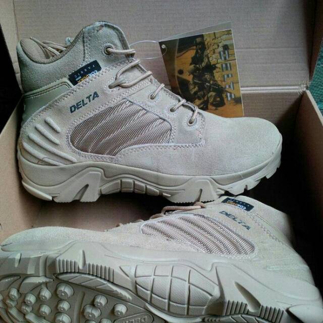 sepatu tactical Delta Tan/coklat pendek 6 inch