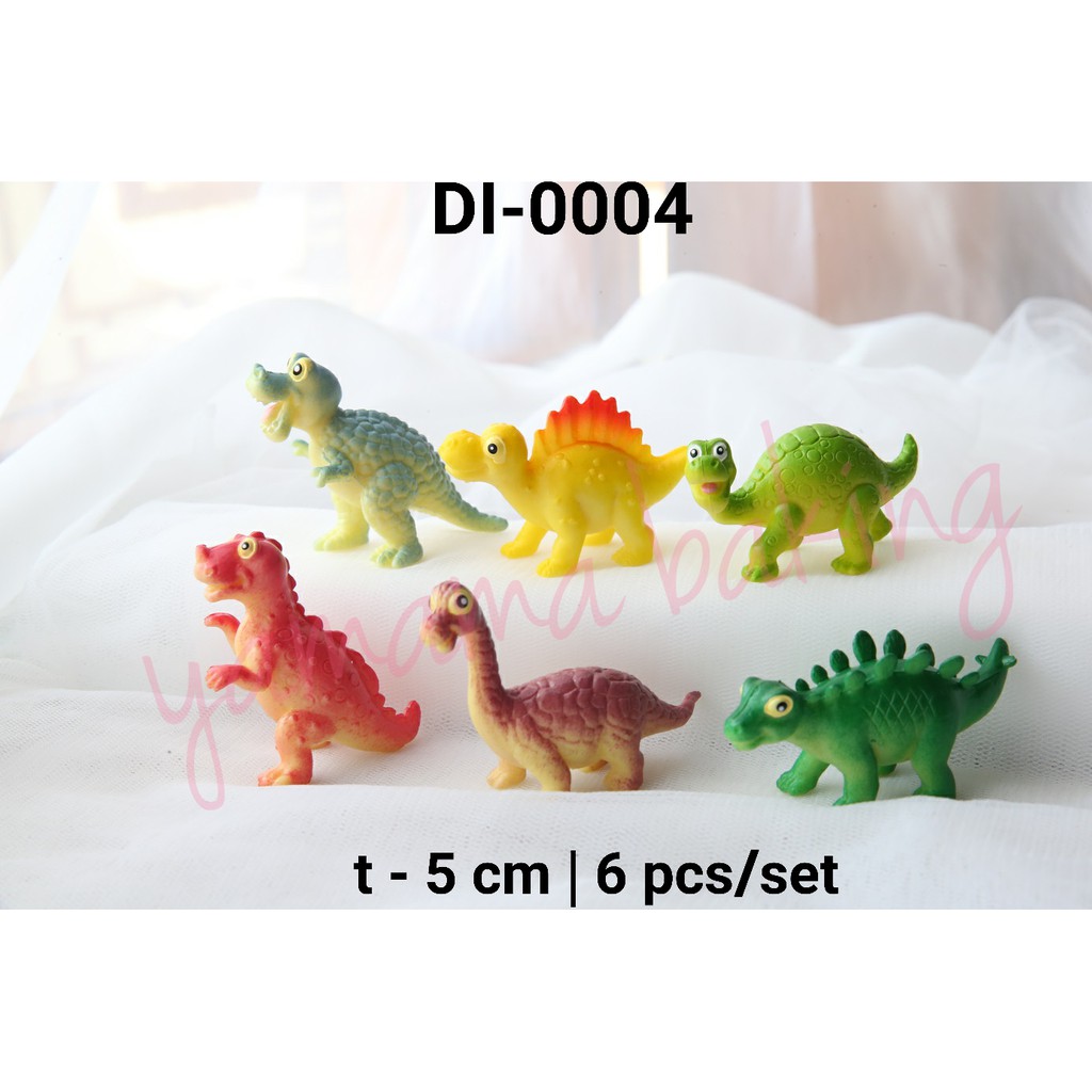 DI 0004 Topper Hiasan Kue Cake Mainan Dinosaurus Kartun Lucu Dinosaur Shopee Indonesia