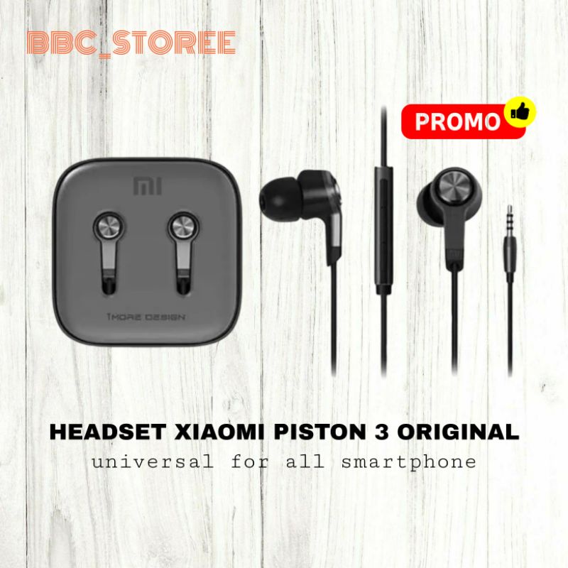 Earphone Headset Xiaomi Piston 3 ORIGINAL 100%